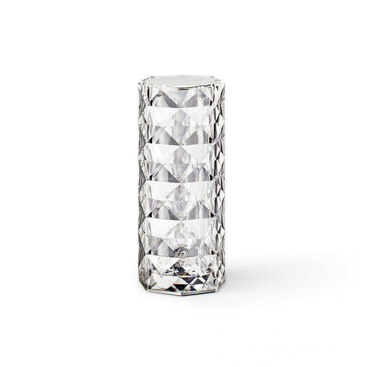 AuraGlow Crystal Table Lamp - Dimmable & USB Rechargeable ( Free Shipping )