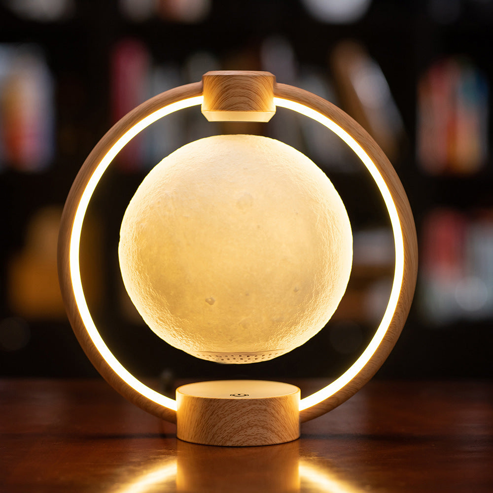 Maglev Levitating Moon Lamp Bluetooth Speaker - Floating 3D Colorful LED Light with Remote ( Free Shipping )