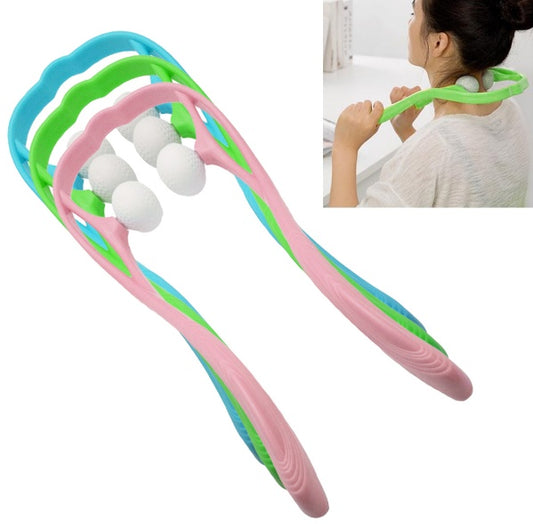 Neck Massager Roller - Pressure Point Therapy For Stress & Muscle Relief ( Free Shipping )