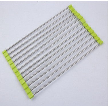 Folding Roll-Up Sink Rack Stainless Steel (Free Shipping)