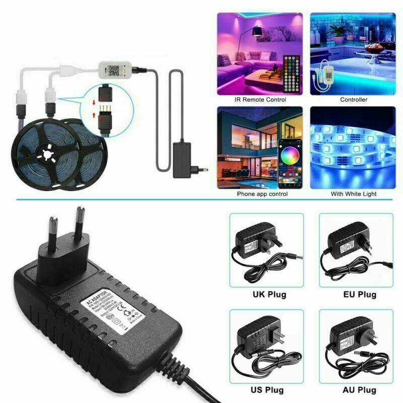 Bluetooth RGB LED Strip Lights - App & Remote Control TV Backlight ( Free Shipping )
