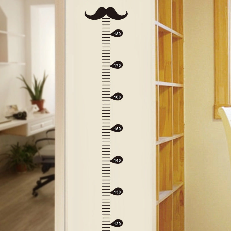 Children's Height Measurement Wall Sticker - Cute Beard Design