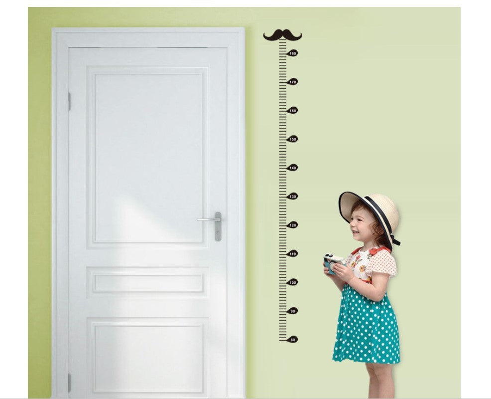 Children's Height Measurement Wall Sticker - Cute Beard Design