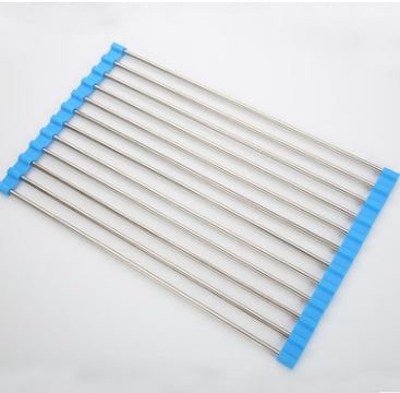 Folding Roll-Up Sink Rack Stainless Steel (Free Shipping)