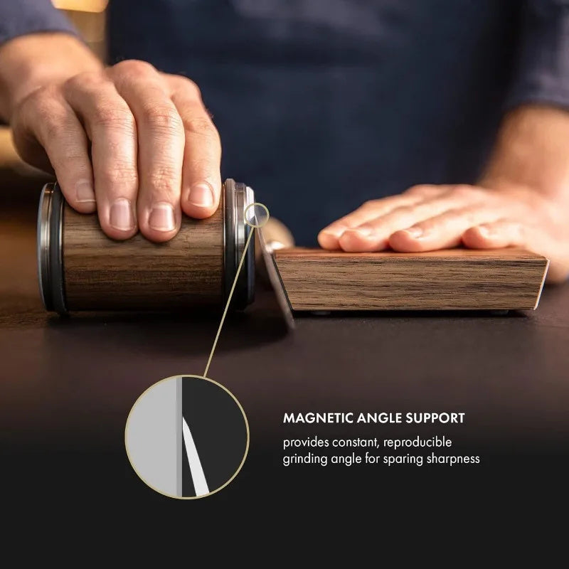 Kitchen Roller Sharpener - Adjustable Tungsten Steel Knife Sharpener