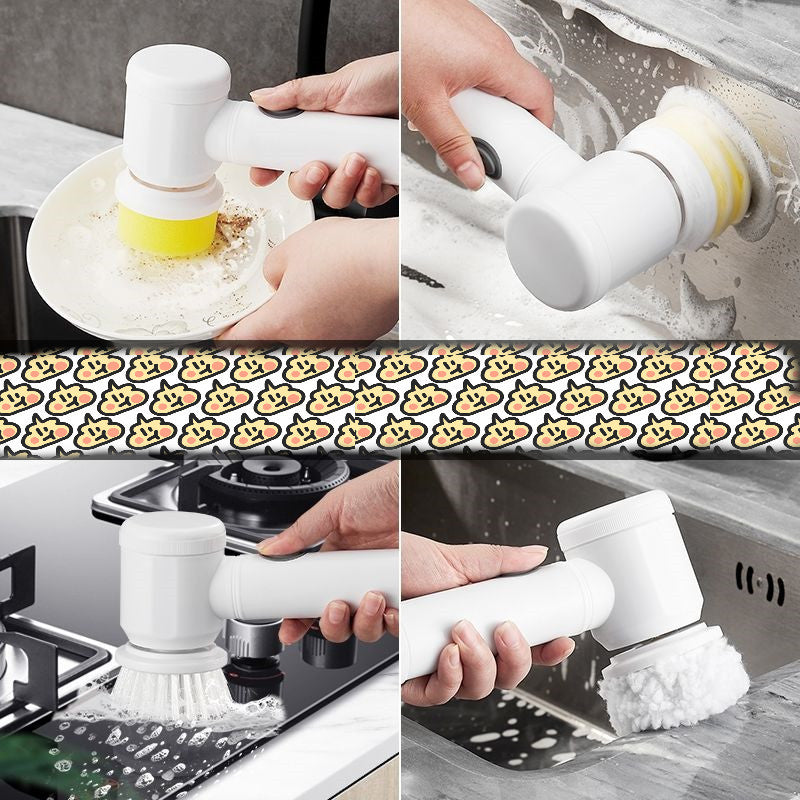 Multifunctional Electric Cleaning Brush - Rechargeable Scrubber for Kitchen & Bathroom ( Free Shipping )