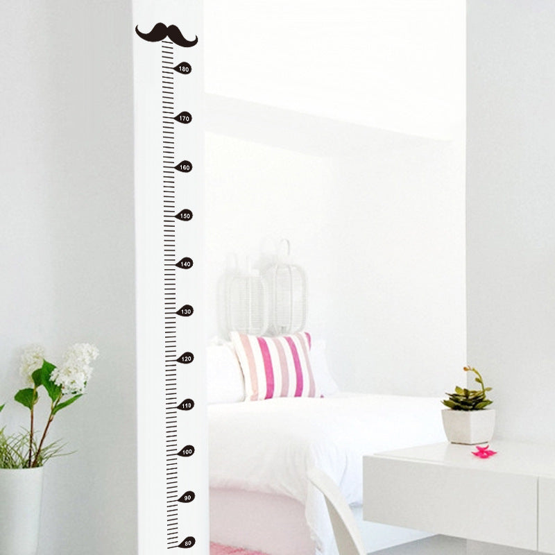 Children's Height Measurement Wall Sticker - Cute Beard Design