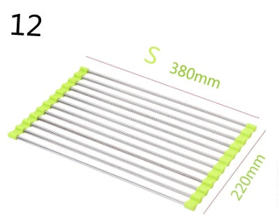 Folding Roll-Up Sink Rack Stainless Steel (Free Shipping)