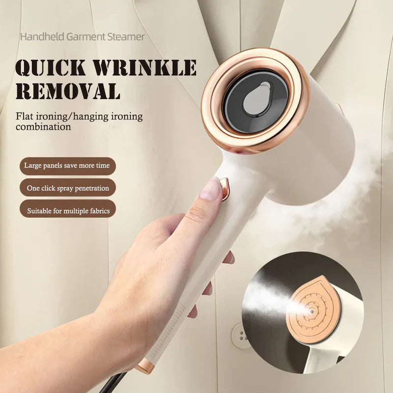 Mini Portable Handheld Garment Steamer - Quick Wrinkle Removal for Clothes & Travel