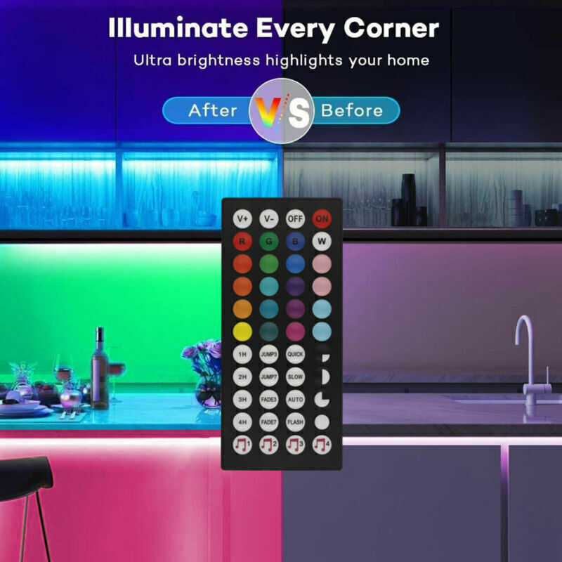 Bluetooth RGB LED Strip Lights - App & Remote Control TV Backlight ( Free Shipping )