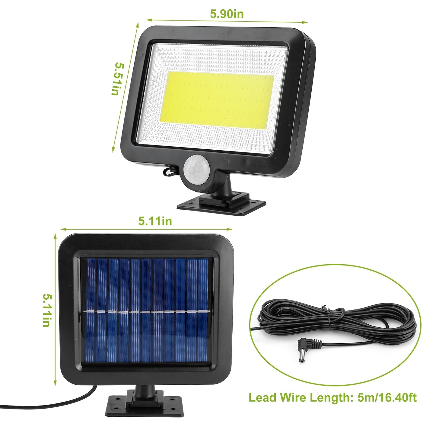 Solar Motion Sensor Security Light - Waterproof Outdoor LED Wall Lamp ( Free Shipping )